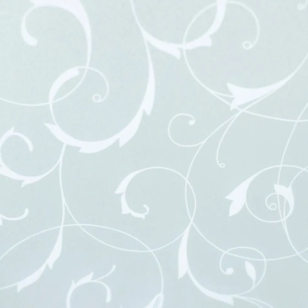 Static Scroll Flower vindusfolie