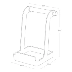 Stativ for kjøkkenredskaper hvit