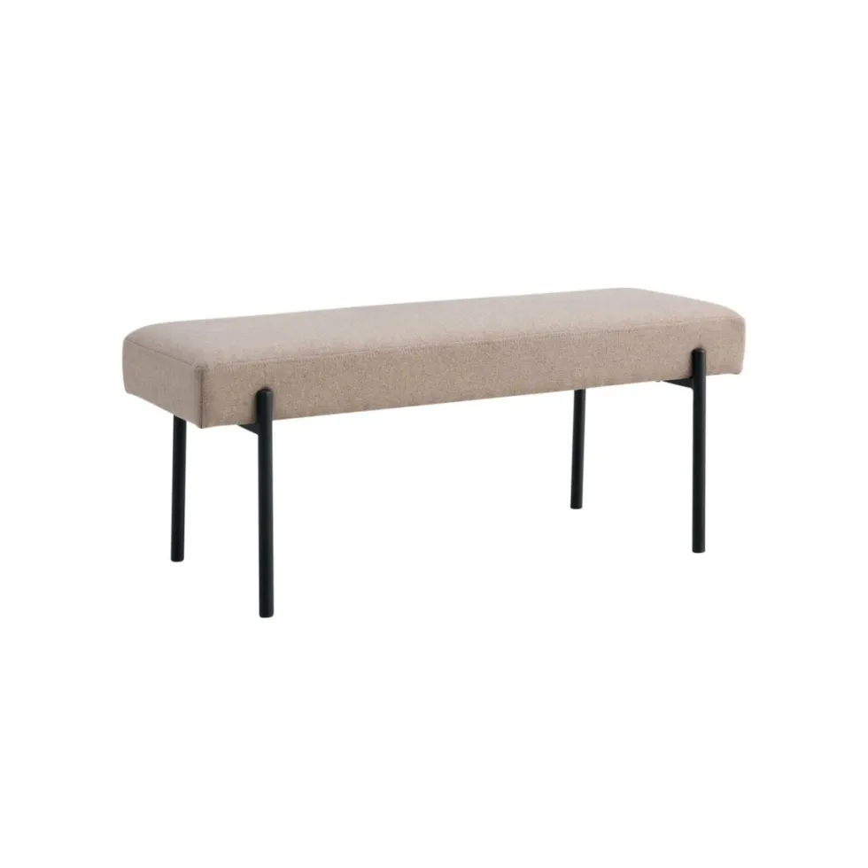 Swindon benk bouclé stone 100 cm