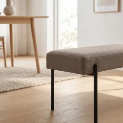 Swindon benk bouclé stone 100 cm