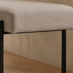 Swindon benk bouclé stone 100 cm