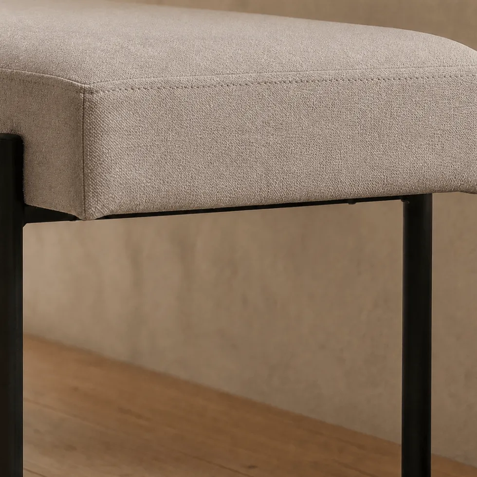 Swindon benk bouclé stone 100 cm