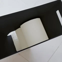 Toalettpapirstativ sort 48 x 28 x 12 cm