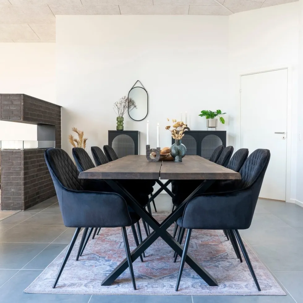 Toulon spisebord røkt eik 240 cm