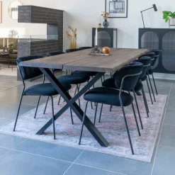 Toulon spisebord røkt eik 240 cm