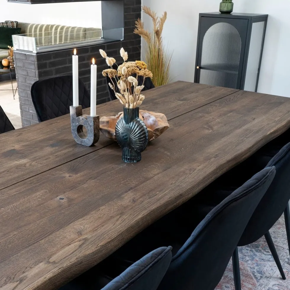 Toulon spisebord røkt eik 240 cm