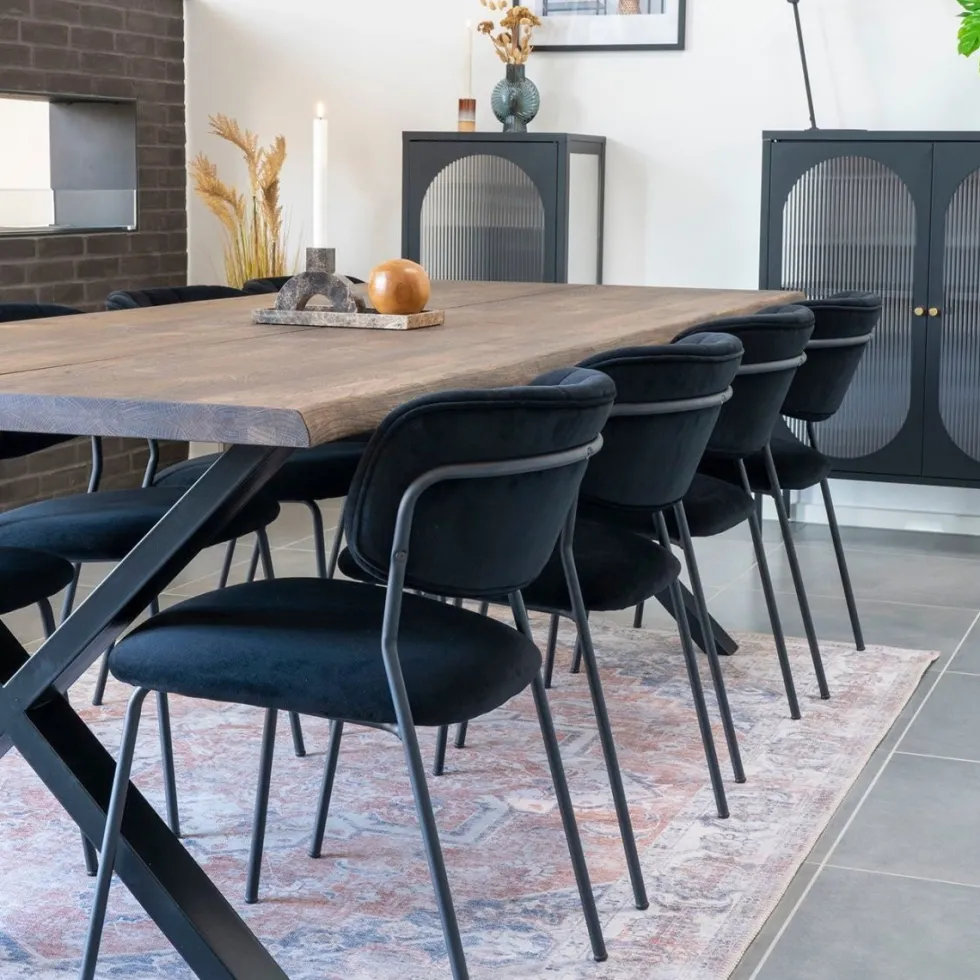 Toulon spisebord røkt eik 240 cm