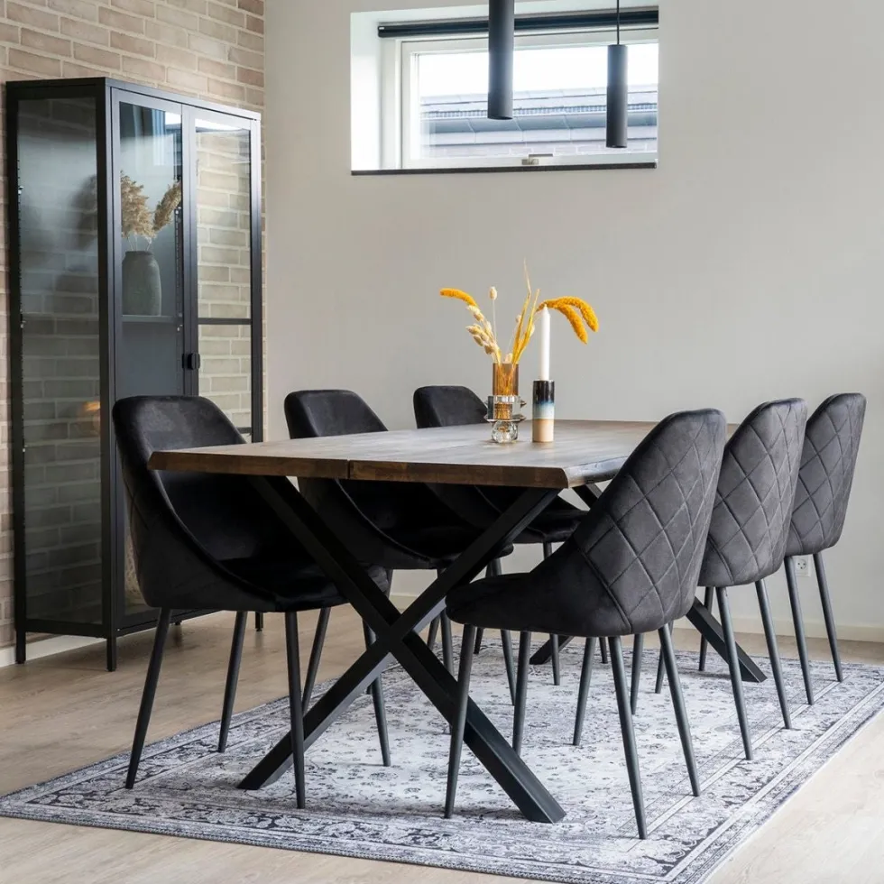 Toulon spisebord røkt eik 200 cm