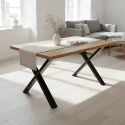 Toulon spisebord røkt eik 140 cm