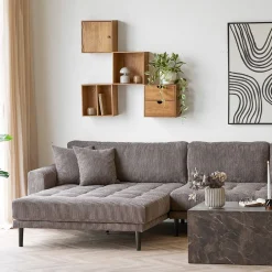 Townsville vegghylle med skuffer eik 18 x 30 x 30 cm