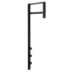 Trento vegghengt klesstativ sort metall 82 cm