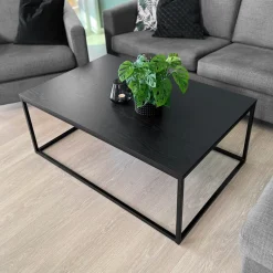 Treverk sort matt kontaktplast