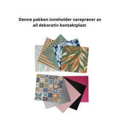 Vareprøvepakke dekorativ kontaktplast
