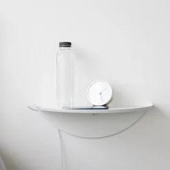 Vegghylle halvrund hvit 40 cm