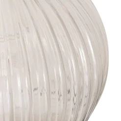 Vegglampe Krys med rillet glass gull 30 cm