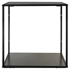 Vita vegghylle svart sort ramme 36 x 36 cm