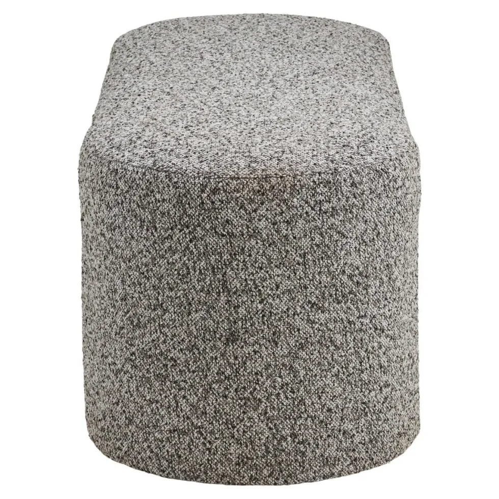 Westport benk bouclé grå 120 x 45 x 44 cm
