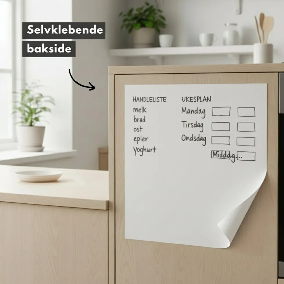 Whiteboardfolie med tusj