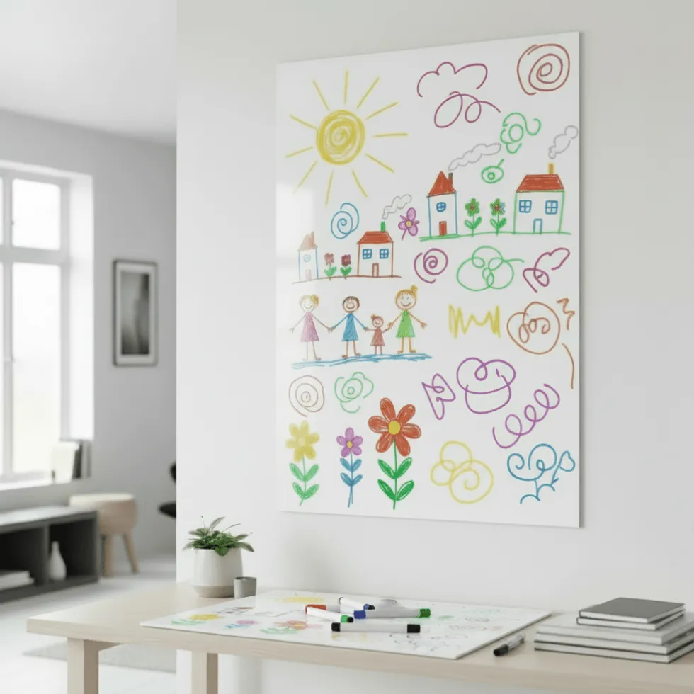 Whiteboardfolie med tusj